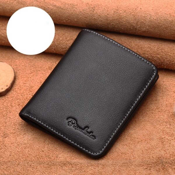 Men's Slim Leather Wallet – RFID Blocking | Ultra-Thin Cowhide Wallet - Image 4