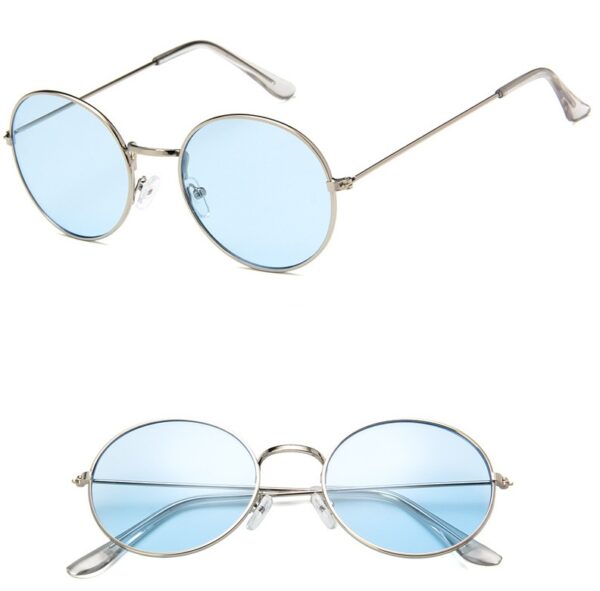 New Korean round jelly sunglasses transparent ocean sunglasses sunglasses vintage sunglasses 3019 - Image 8