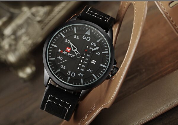 Top Luxury Brand NAVIFORCE Men Sports Watches Men's Quartz Date Clock Man Leather Army Military Wrist Watch Relogio Masculino - Image 2