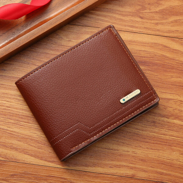 Soft Leather Multi-card Slot Small Wallet - Image 6