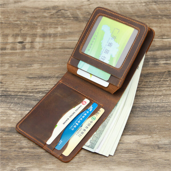 Men's Card Holder Genuine Leather Wallet - Image 9