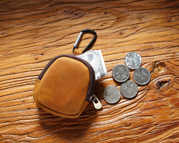 Cowhide Small Wallet Zipper Shell - Image 5