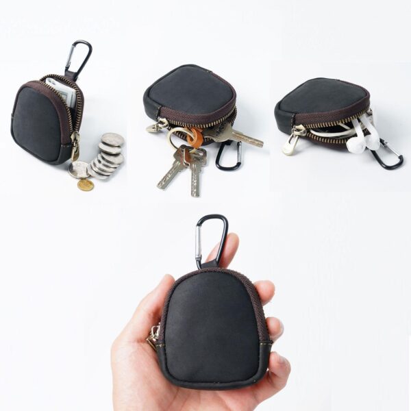 Cowhide Small Wallet Zipper Shell - Image 3