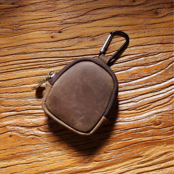 Cowhide Small Wallet Zipper Shell - Image 2