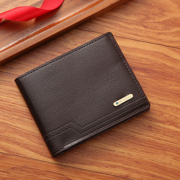 Soft Leather Multi-card Slot Small Wallet - Image 9