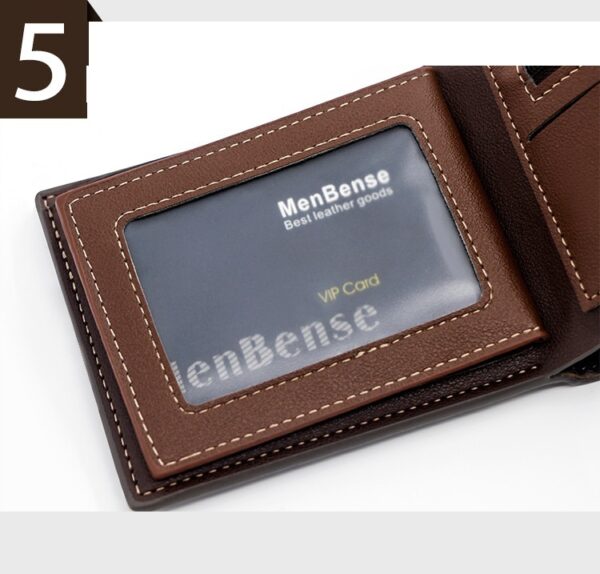 New Personalized Men's Short Wallet Fashion Silk Screen Wallet Men's Frosted Clutch Wallet - Image 9