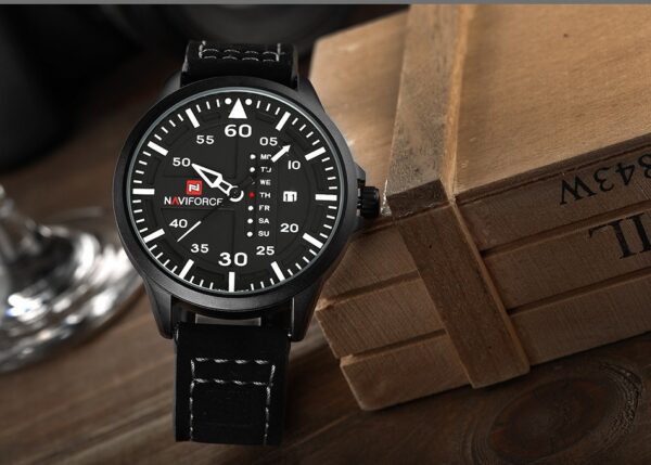 Top Luxury Brand NAVIFORCE Men Sports Watches Men's Quartz Date Clock Man Leather Army Military Wrist Watch Relogio Masculino - Image 4