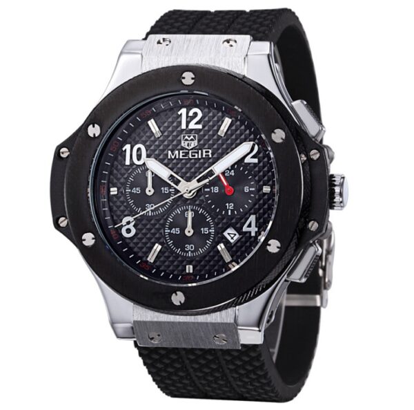 Watches Men Luxury Quartz Wrist Watch Male Sports Military Chronograph Watches - Image 2