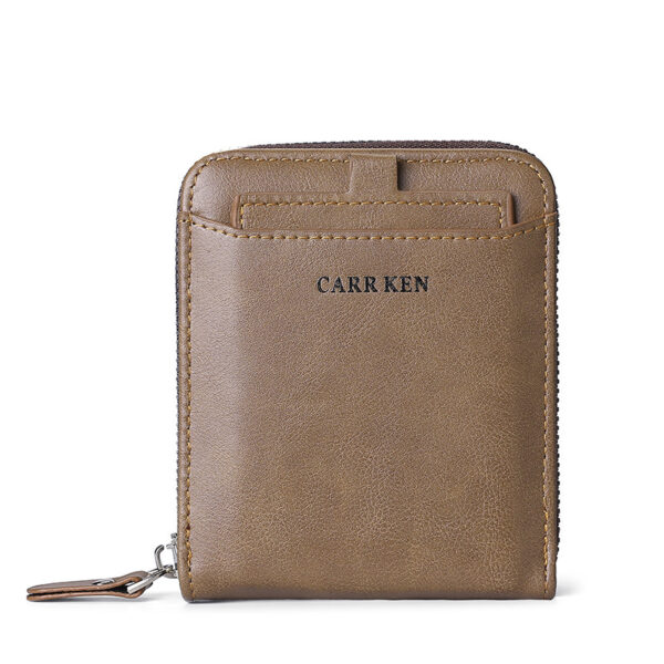 Men's Short Casual Fashion Zipper Wallet - Image 3