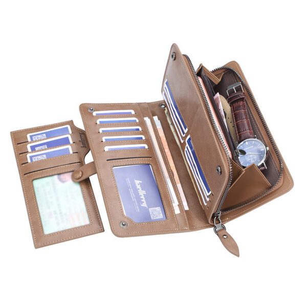 Men's Retro Multifunction Phone Bag Wallet - Image 9