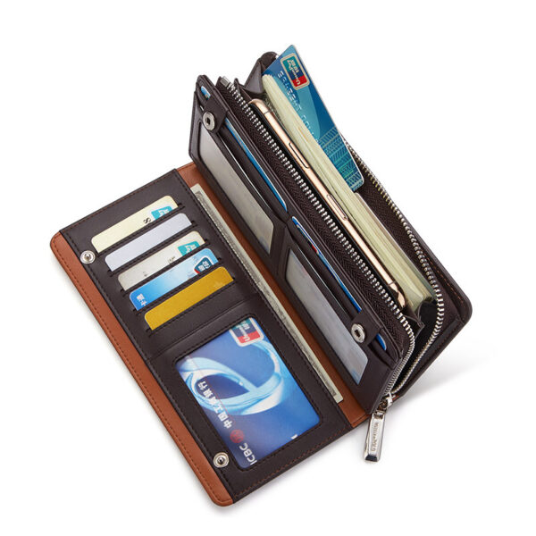 Wallet Men's Long Type Leather Large Capacity - Image 7