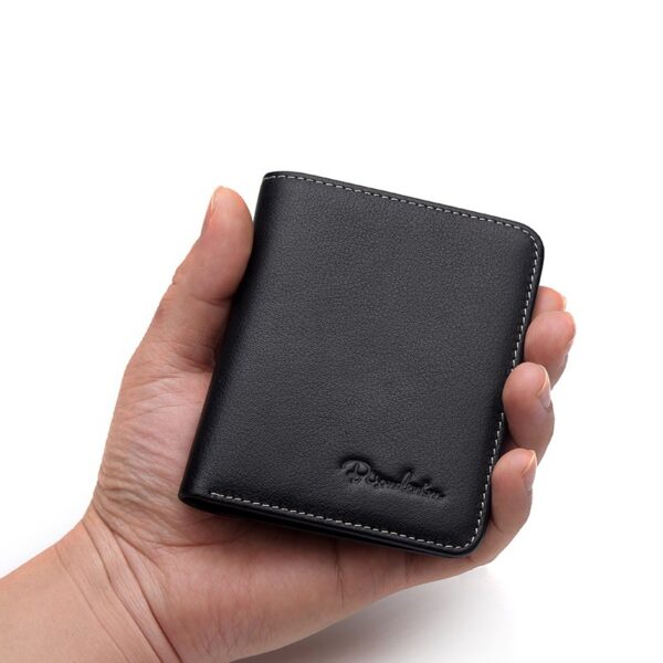Men's Slim Leather Wallet – RFID Blocking | Ultra-Thin Cowhide Wallet - Image 7