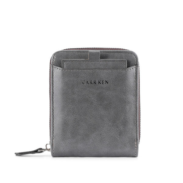 Men's Short Casual Fashion Zipper Wallet - Image 4