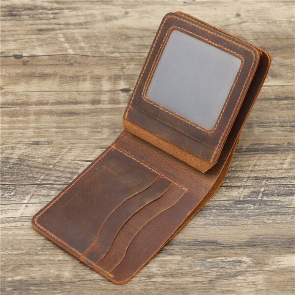 Men's Card Holder Genuine Leather Wallet - Image 4
