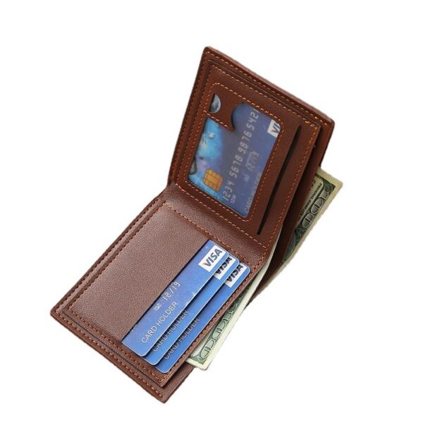Soft Leather Multi-card Slot Small Wallet - Image 8