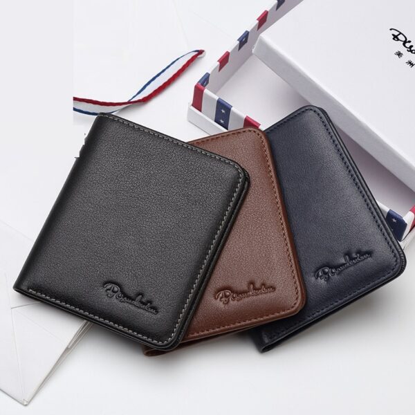 Men's Slim Leather Wallet – RFID Blocking | Ultra-Thin Cowhide Wallet - Image 6