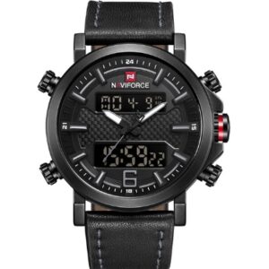 "Naviforce men's multifunctional watch with date & chronograph, top-rated for functionality"